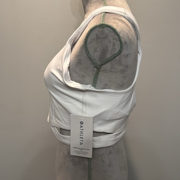 Athleta conscious white cut out crop tank D DD NWT L - Picture 4 of 11